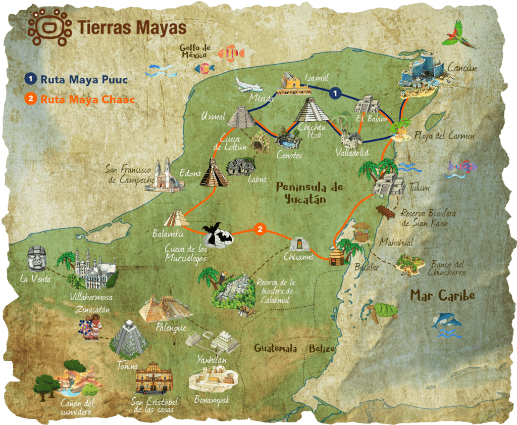mapas riviera maya