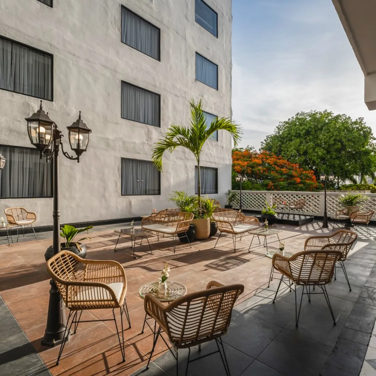 Terraza del Gran Hotel Panamericana, en Mérida